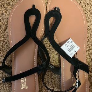 Black Sandals with tags